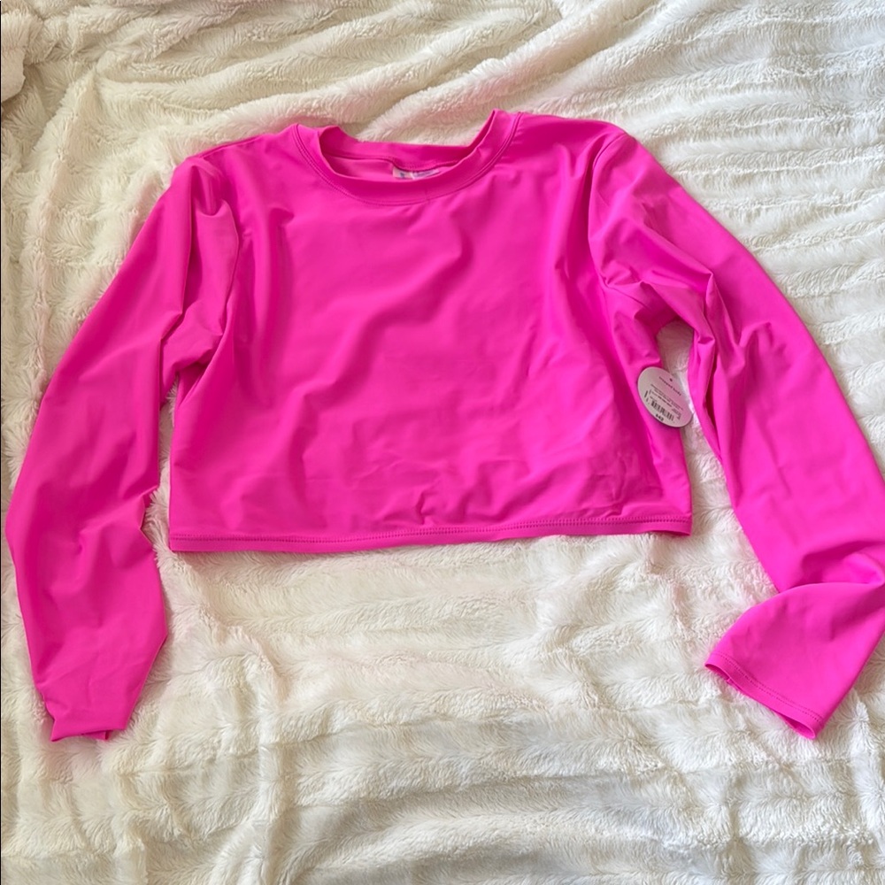 Decree Pink Crop Fitted Bikini
